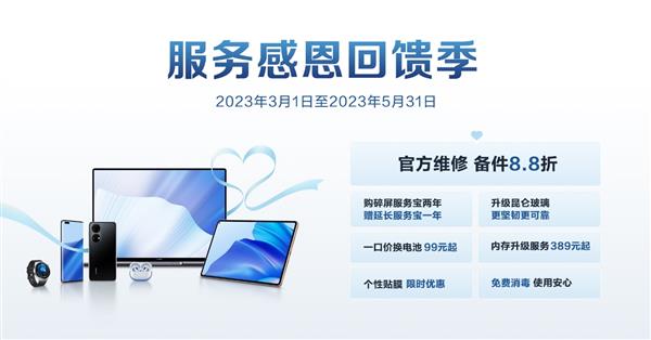 即将到期！华为服务感恩回馈季  七重权益不容错过